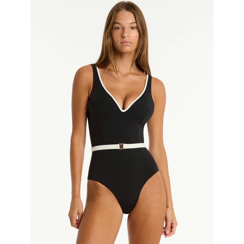 Babylon Plunge One Piece in Black