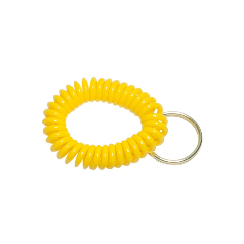 Bracelet spirale pour sifflet - Jaune