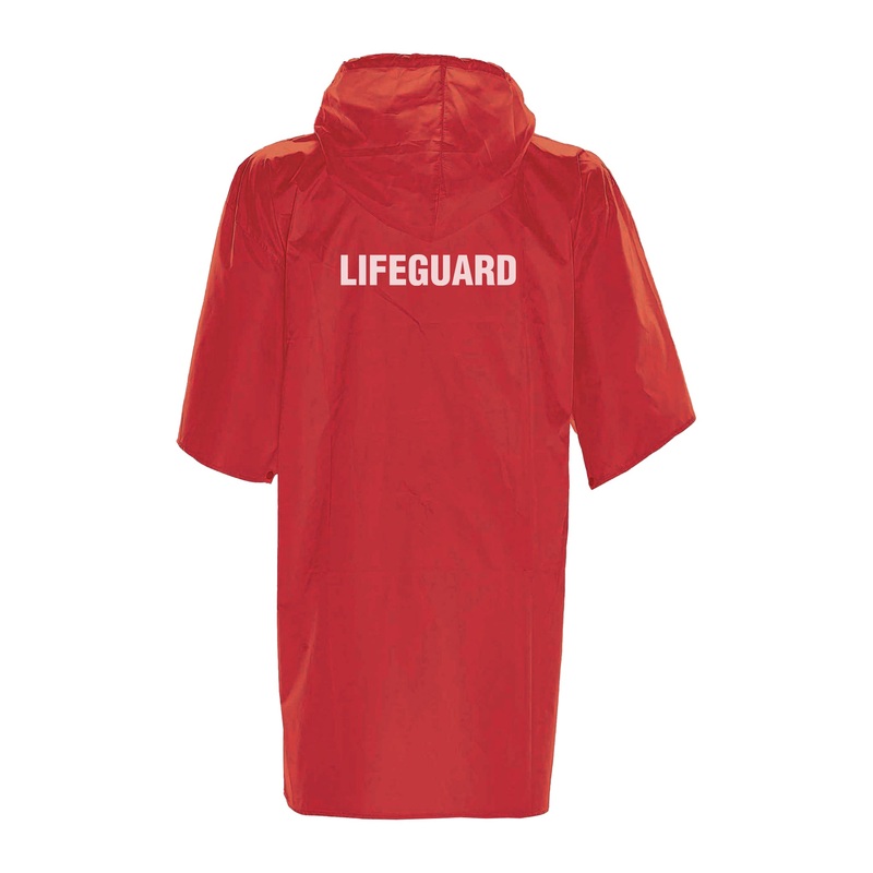 'Lifeguard'' Poncho - Rouge