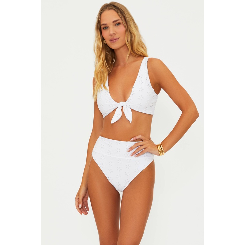 Dallas Top White Magnolia Eyelet