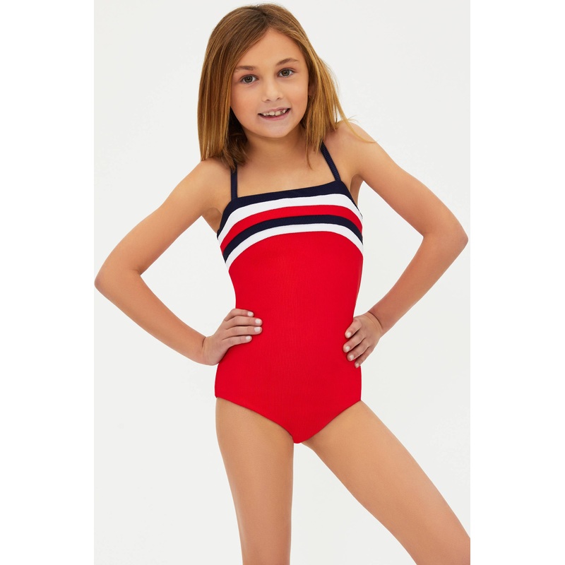 Little Jessa One Piece American Colorblock