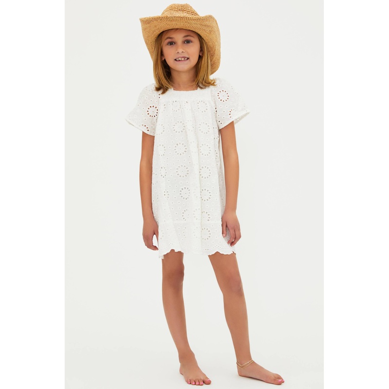 Little Ollie Dress White Magnolia Eyelet