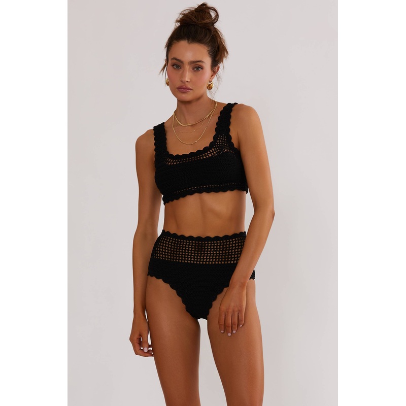 Andy Top Black Crochet