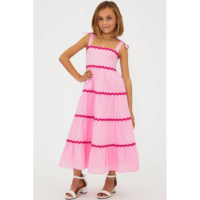 Little Charlotte Dress Sweet Berry Wave Pink