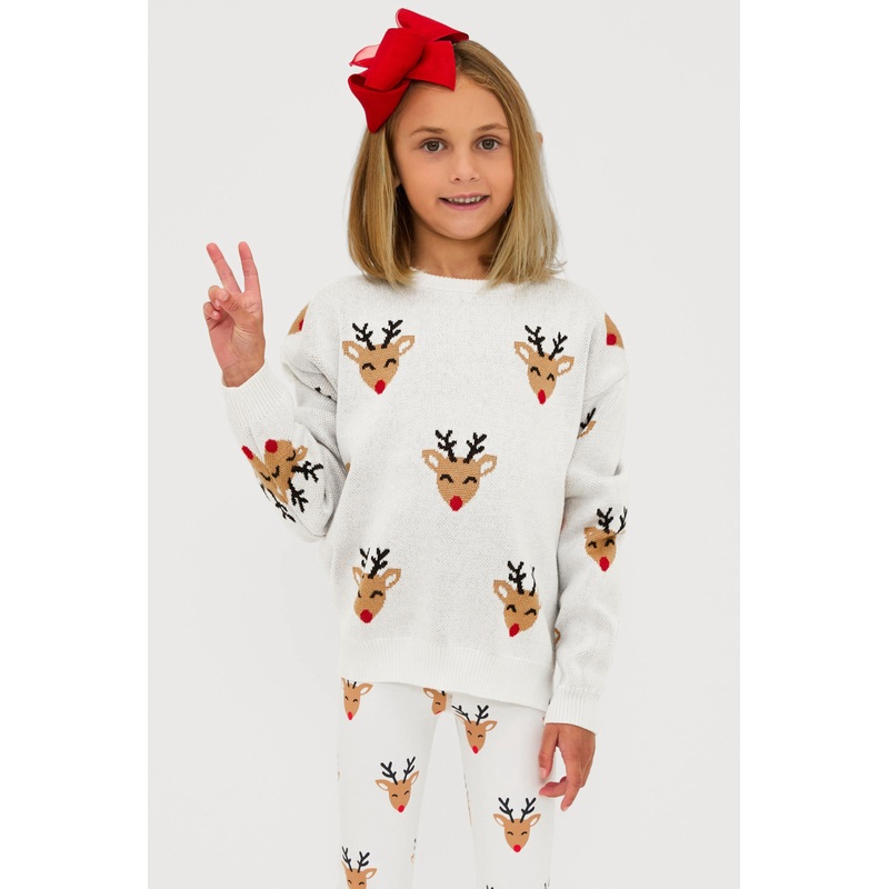 Little Callie Sweater Cheery Deer