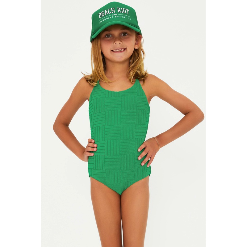 Little Julia One Piece Jelly Bean Green Terry