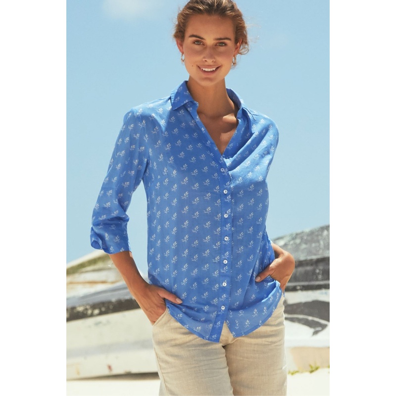 Cecilia Shirt | Blue/White
