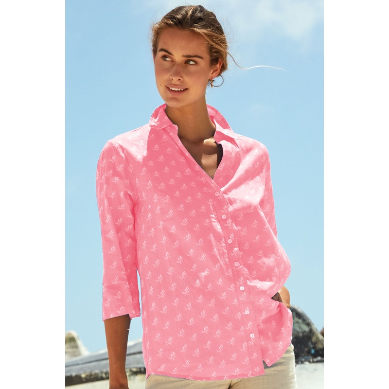 Cecilia Shirt | Pink/White