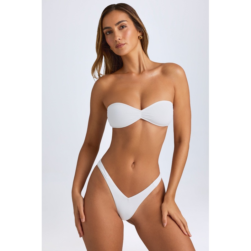 Bandeau Bikini Top in White