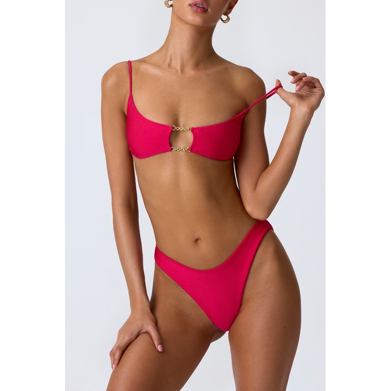 Full Bikini Bottoms in Raspberry Pink